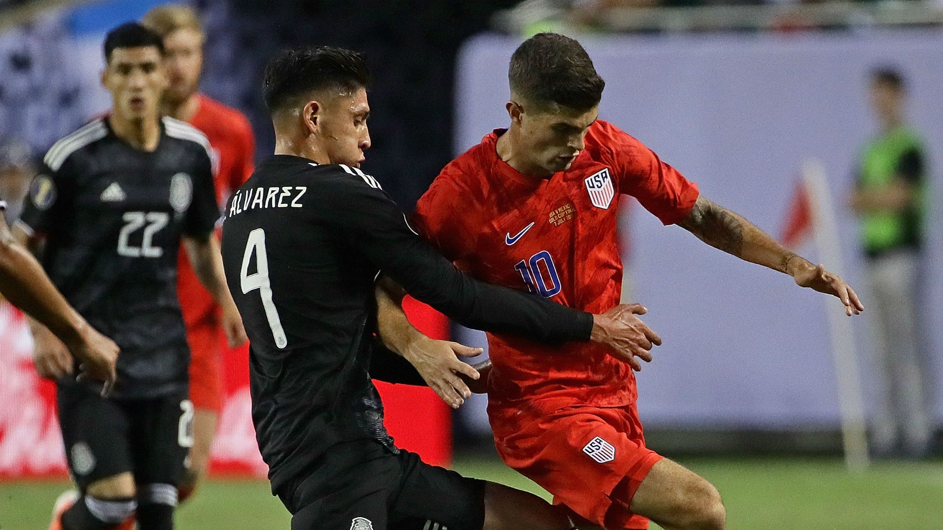 Christian Pulisic Edson Alvarez Mexico USA USMNT Gold Cup 2019