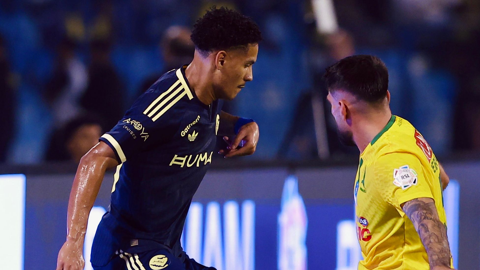 من مباراة النصر والخليج 