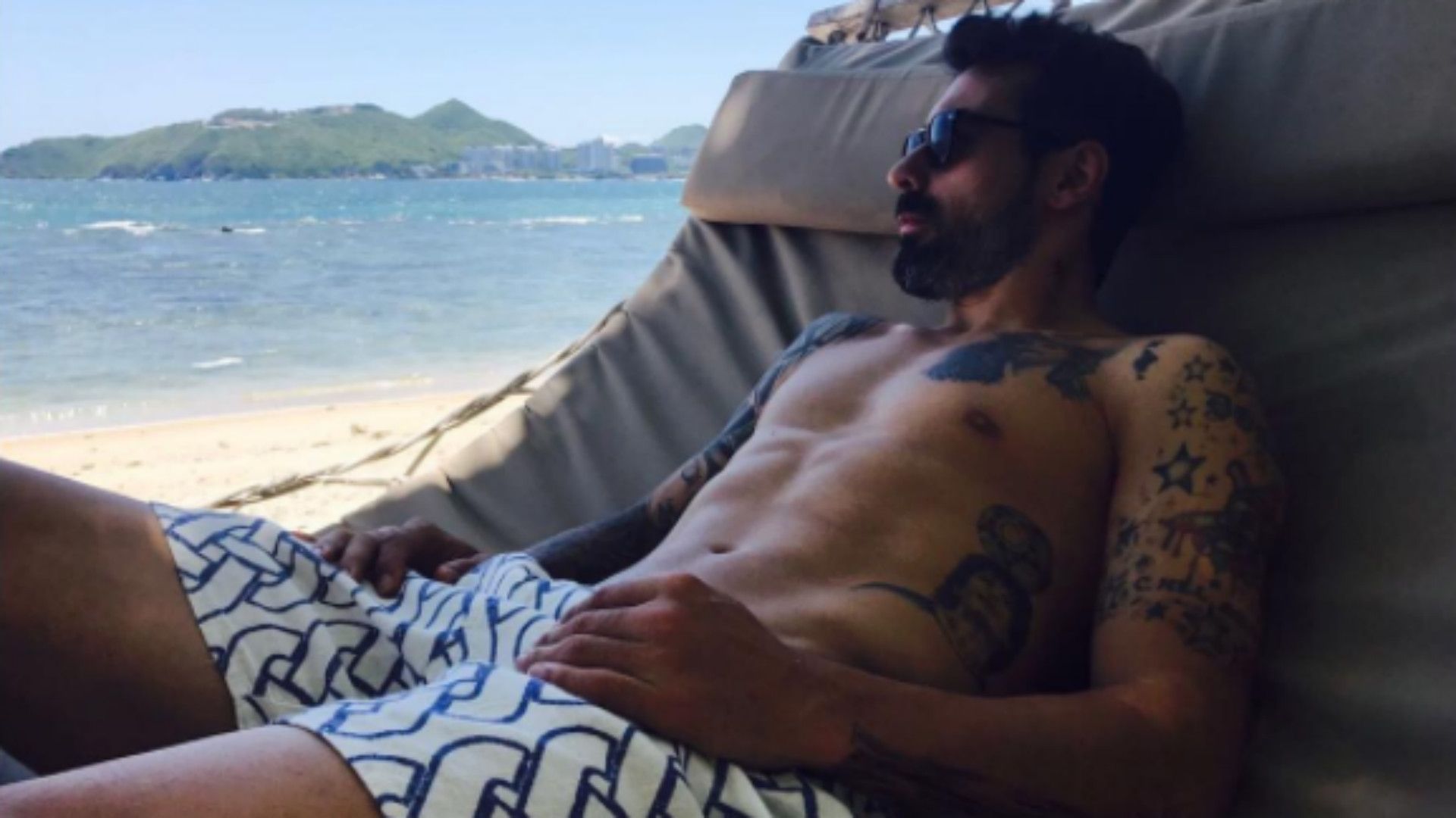Ezequiel Lavezzi Sanya Vacaciones 05062017