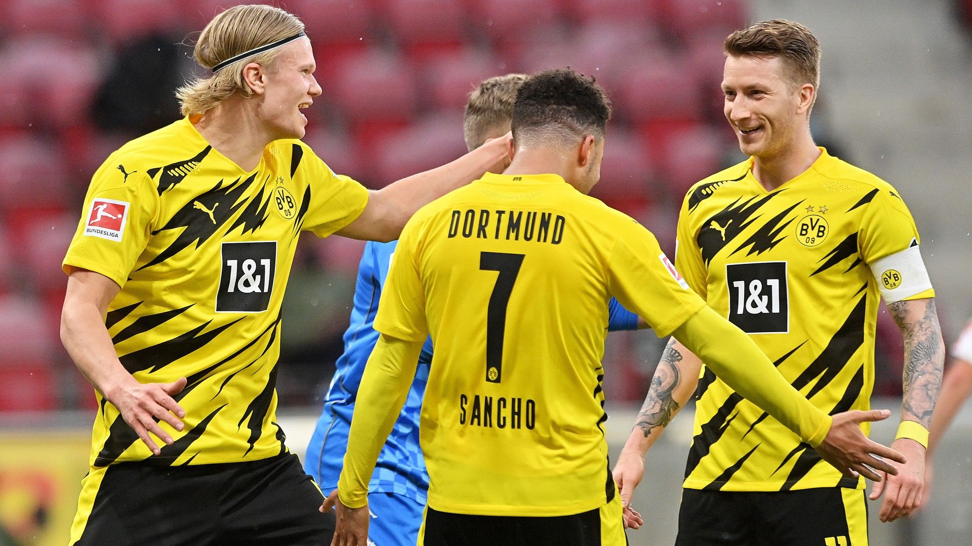 Erling Haaland Jadon Sancho Marco Reus Borussia Dortmund Bundesliga 16052021