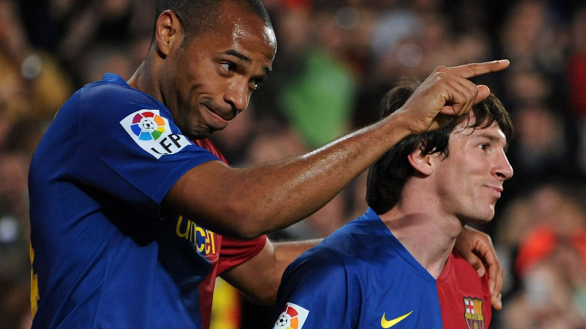 THIERRY HENRY LIONEL MESSI BARCELONA