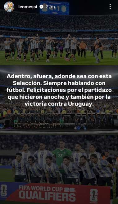 Lionel Messi Instagram Argentina