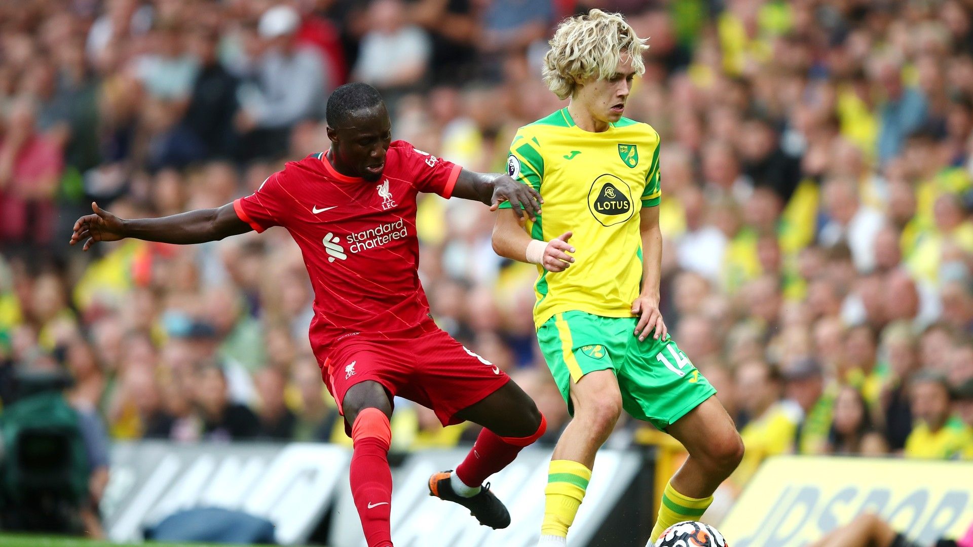 Naby Keita Todd Cantwell Norwich Liverpool 2021-22