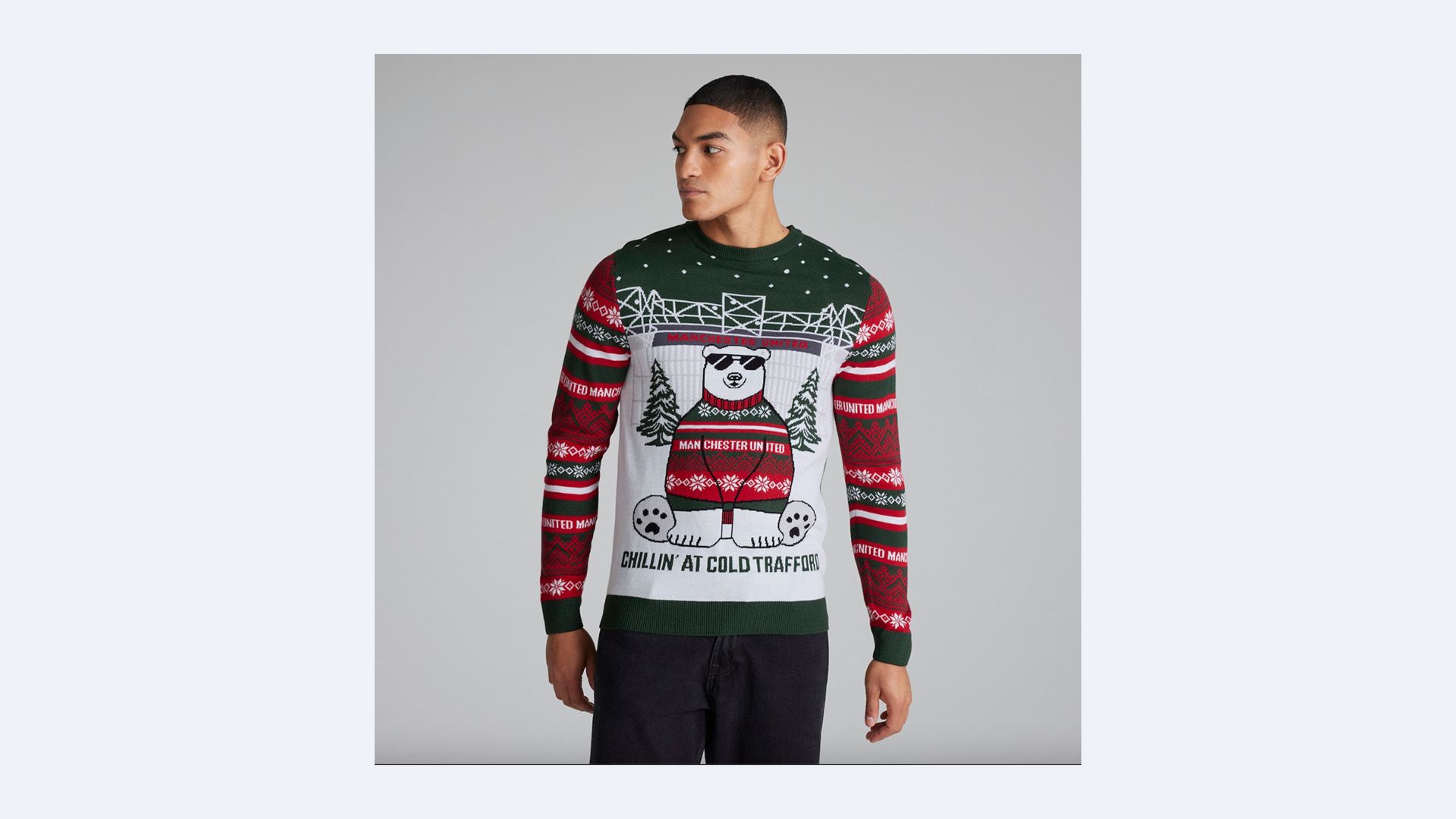Manchester United Polar Bear Christmas Jumper