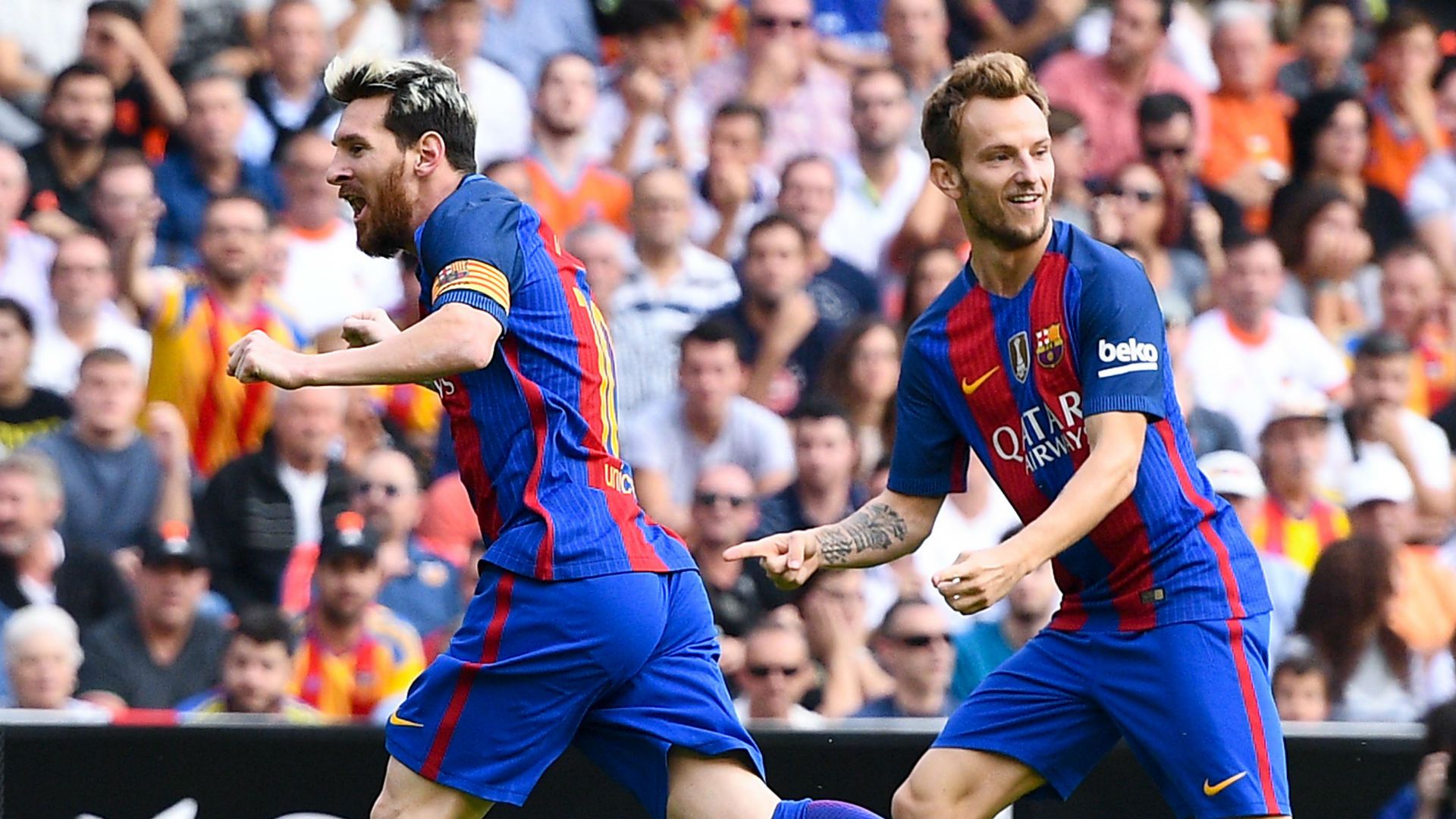 Lionel Messi Ivan Rakitic Barcelona