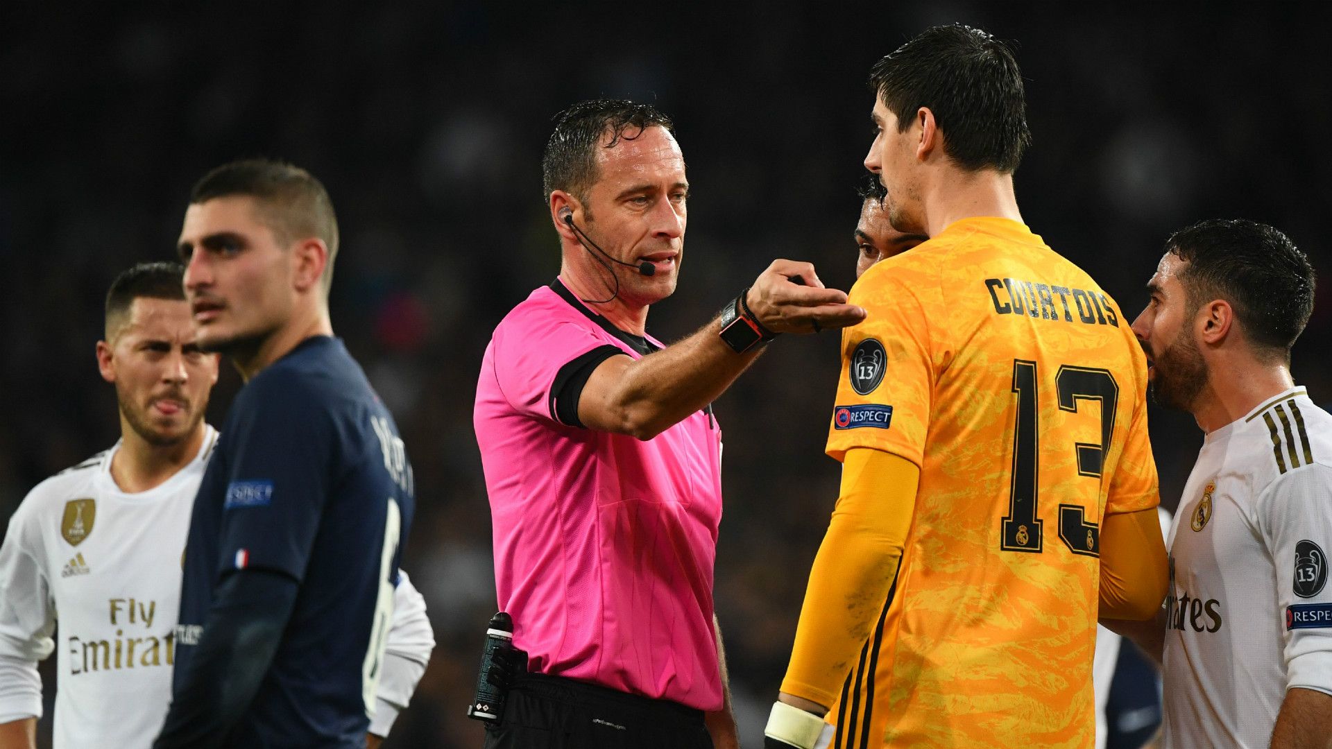 Courtois Real Madrid PSG Champions League