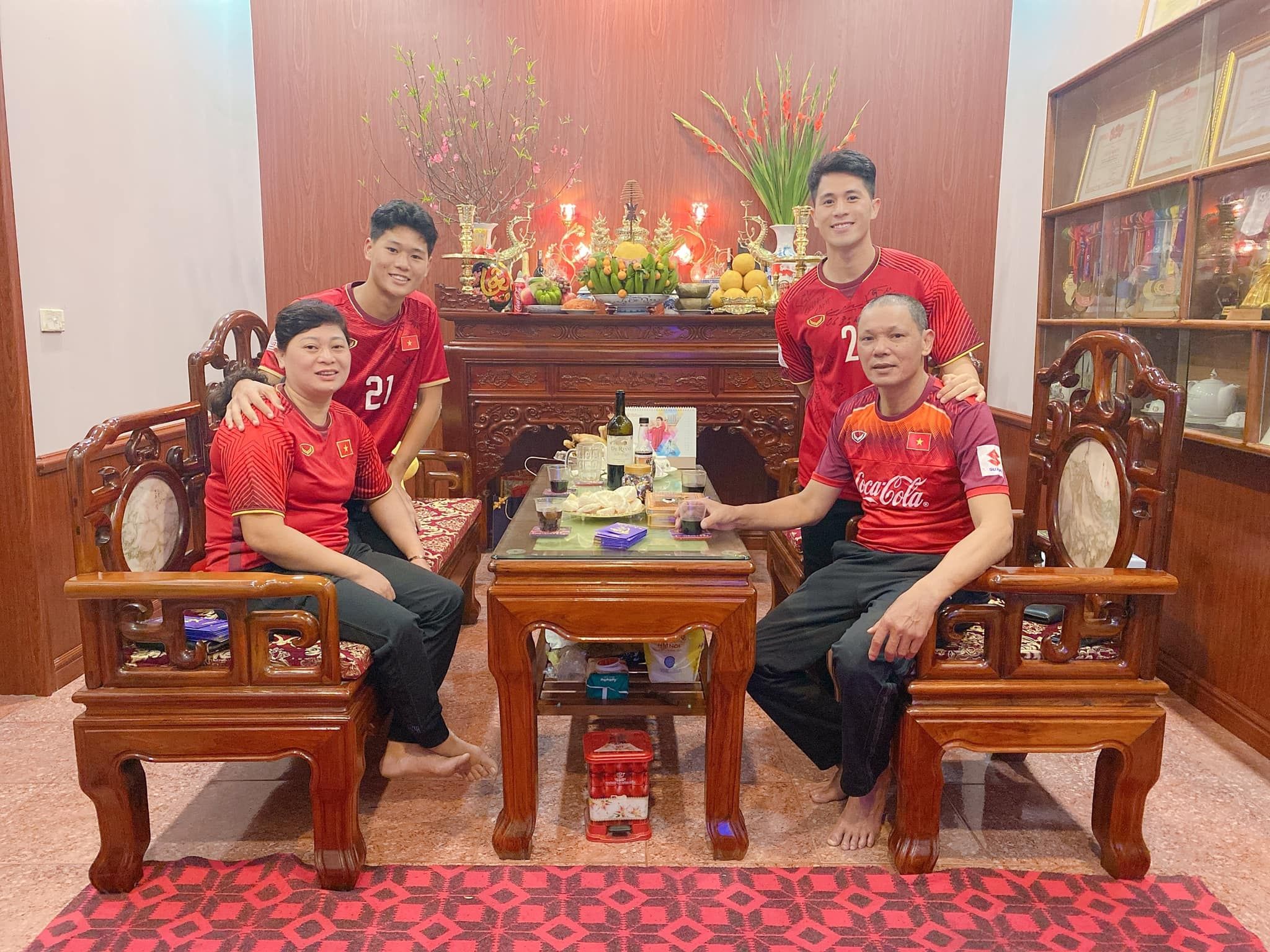Vietnamese Football Players on Tet Holiday 2020
