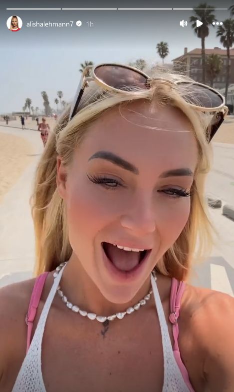 Alisha Lehmann LA Beach