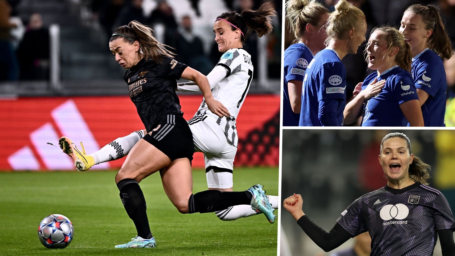 Arsenal Juventus Chelsea Women's Champions League GFX