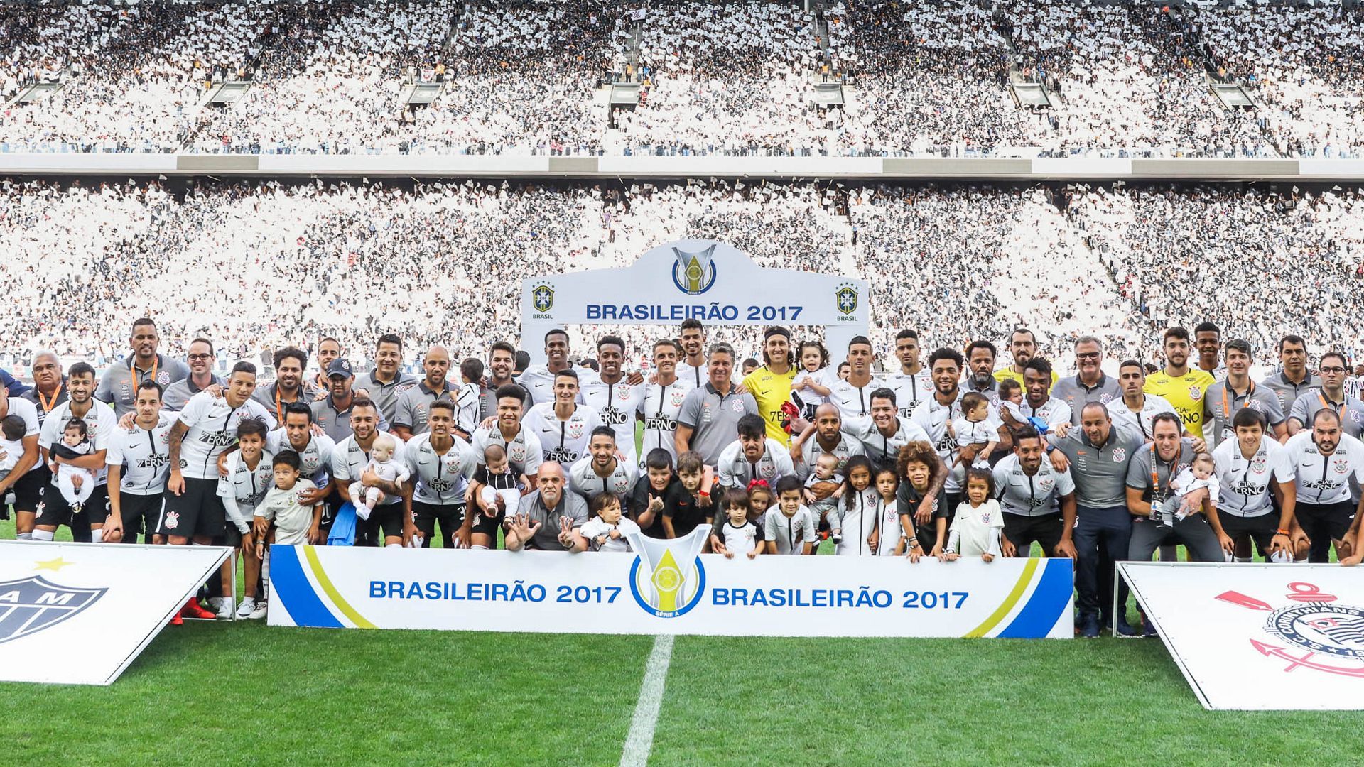 Foto campeao Corinthians Atletico-MG Brasileirao Serie A 26112017