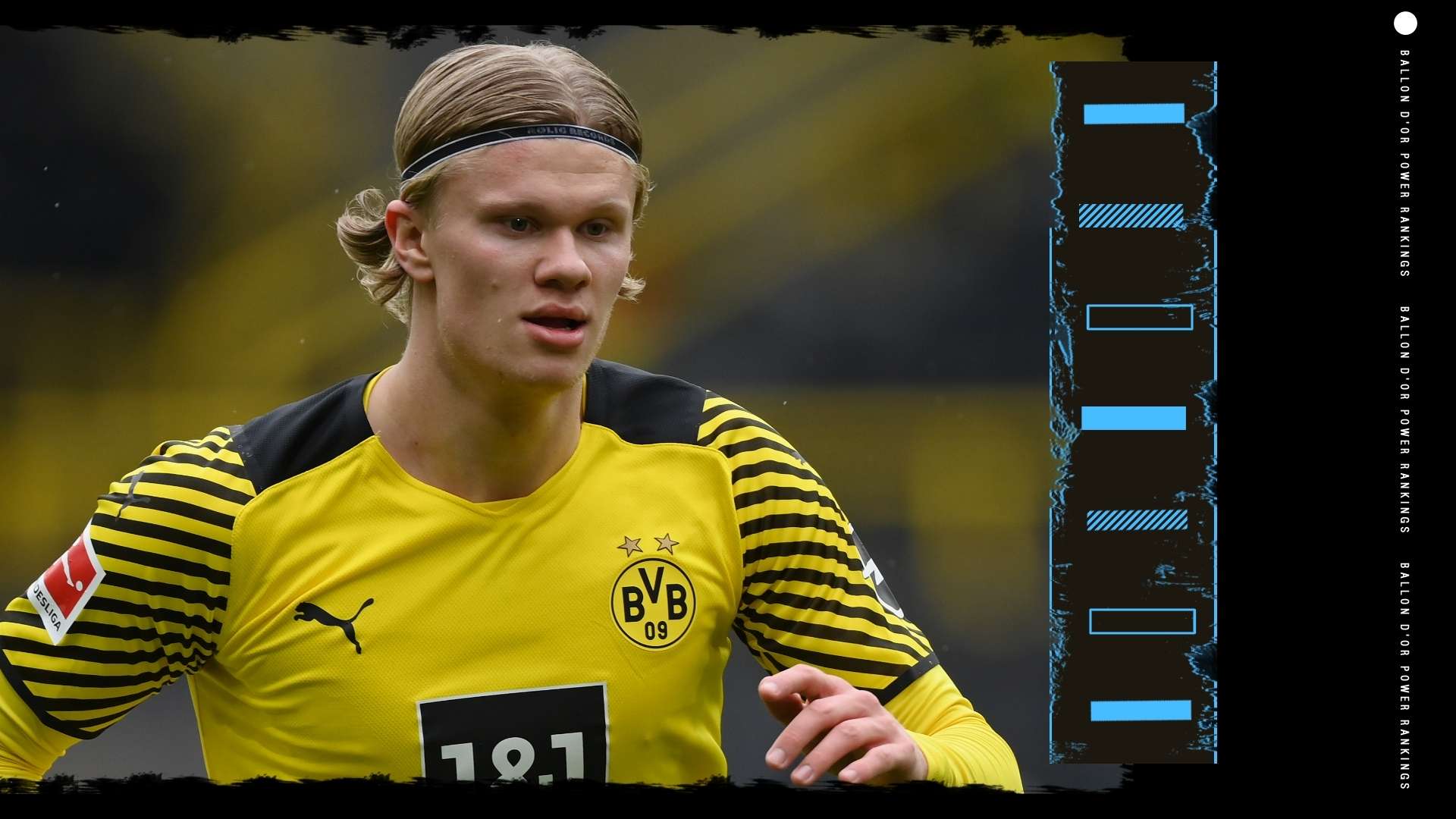 Erling Haaland Ballon d'Or Rankings GFX