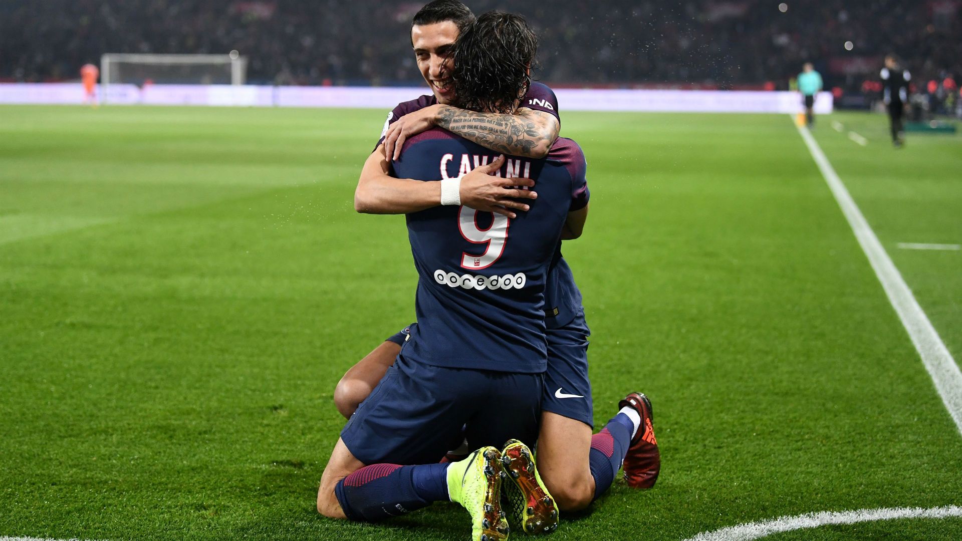 Angel Di Maria Edinson Cavani PSG Nice Ligue 1 27102017