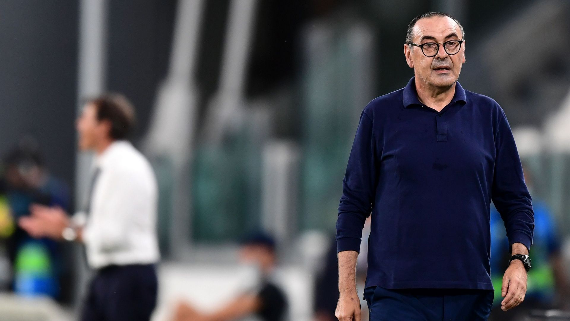 Maurizio Sarri Juventus vs Lyon 08.07.2020