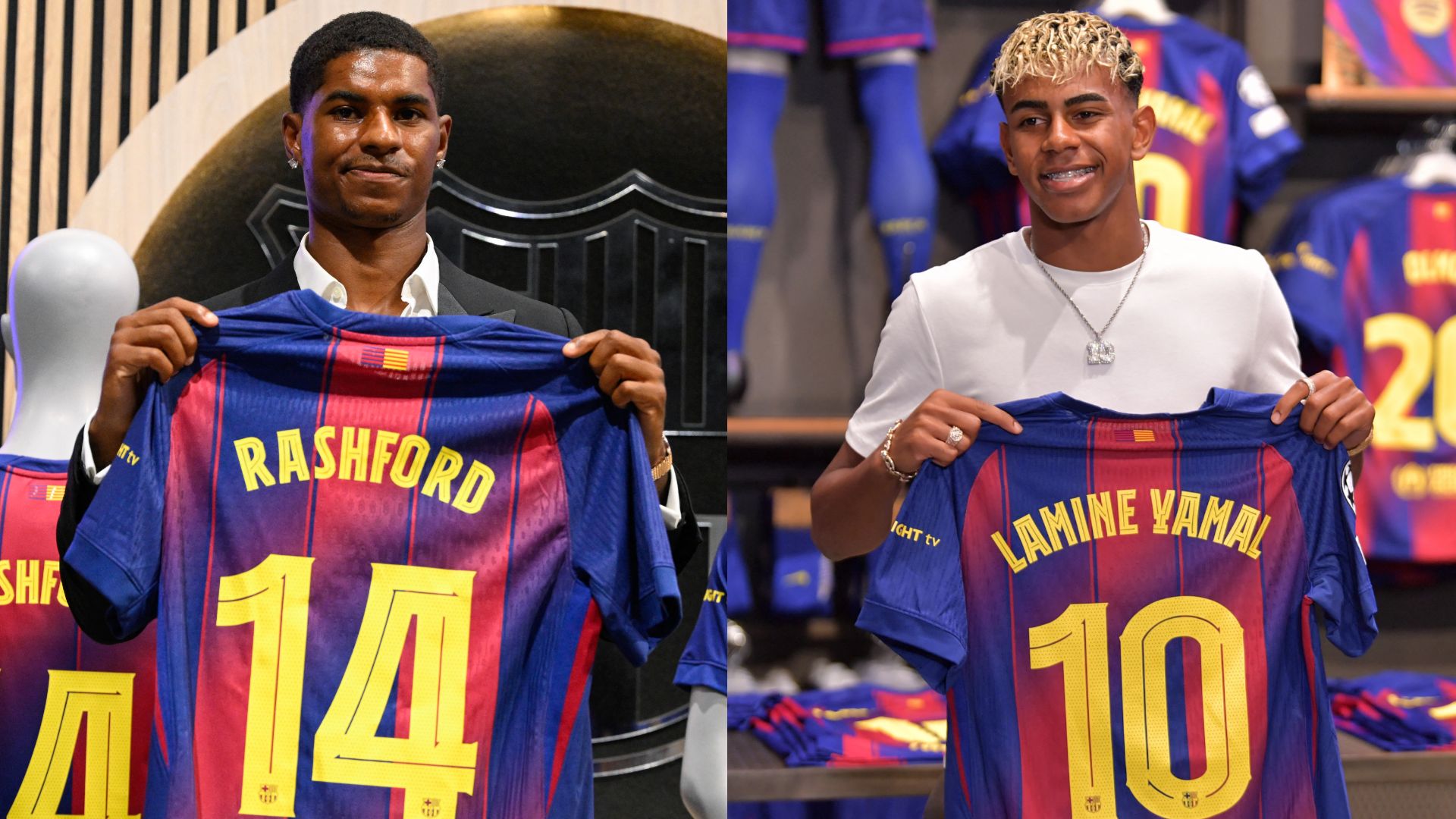 Marcus Rashford Lamine Yamal Barcelona 2025