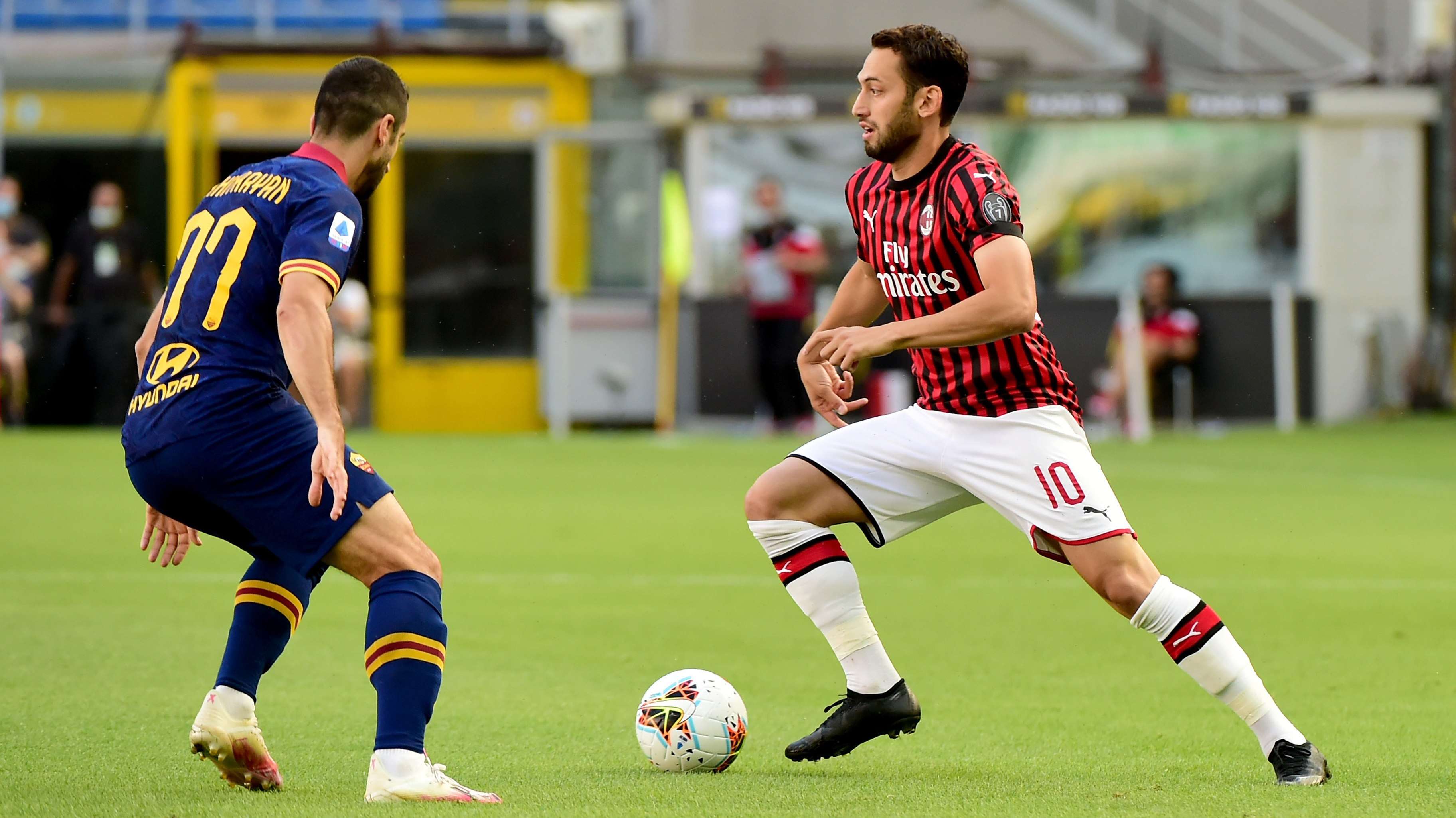 Hakan Calhanoglu Milan Roma Serie A