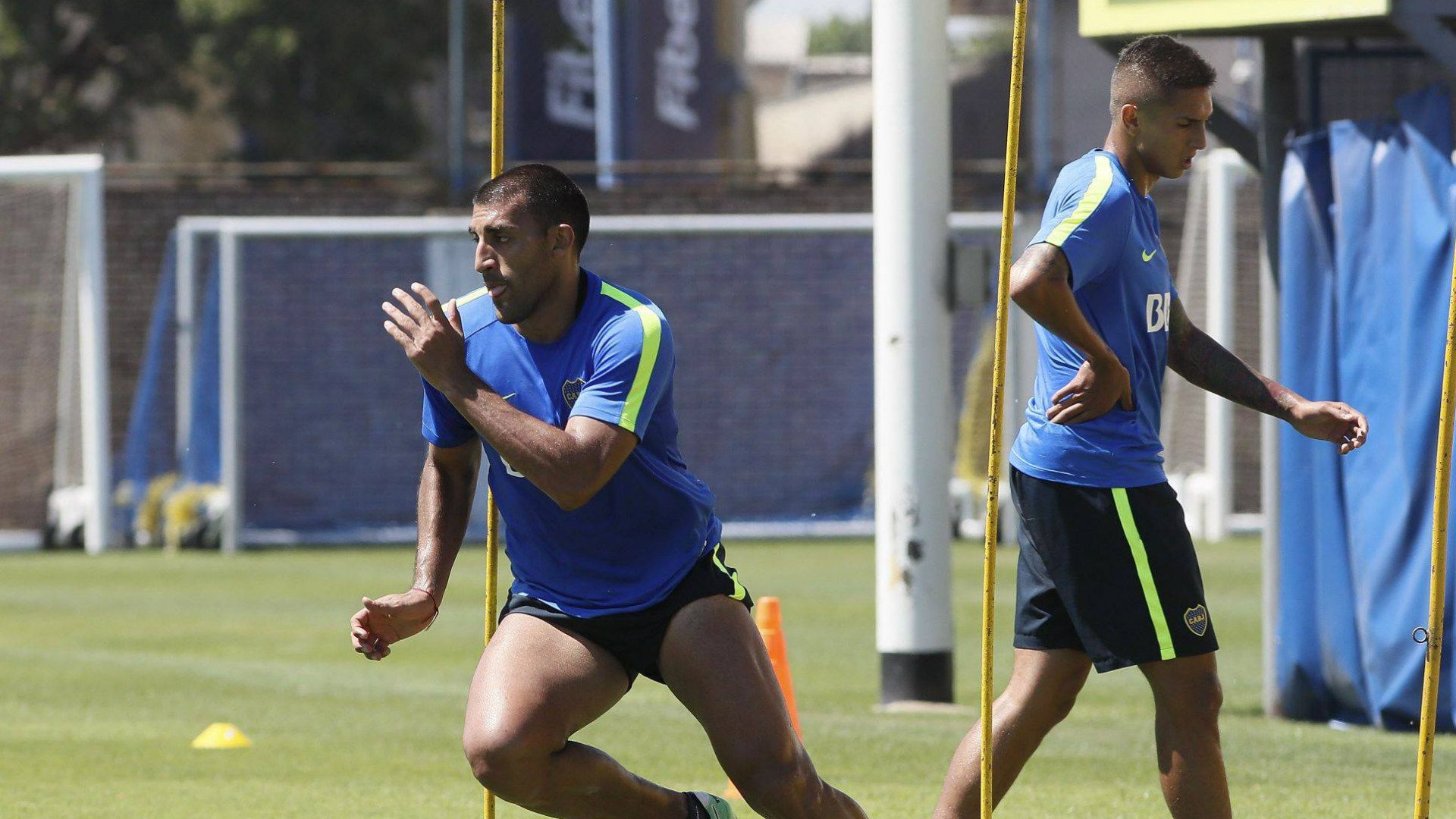 Wanchope Abila Boca Entrenamiento Pretemporada Diciembre 2017