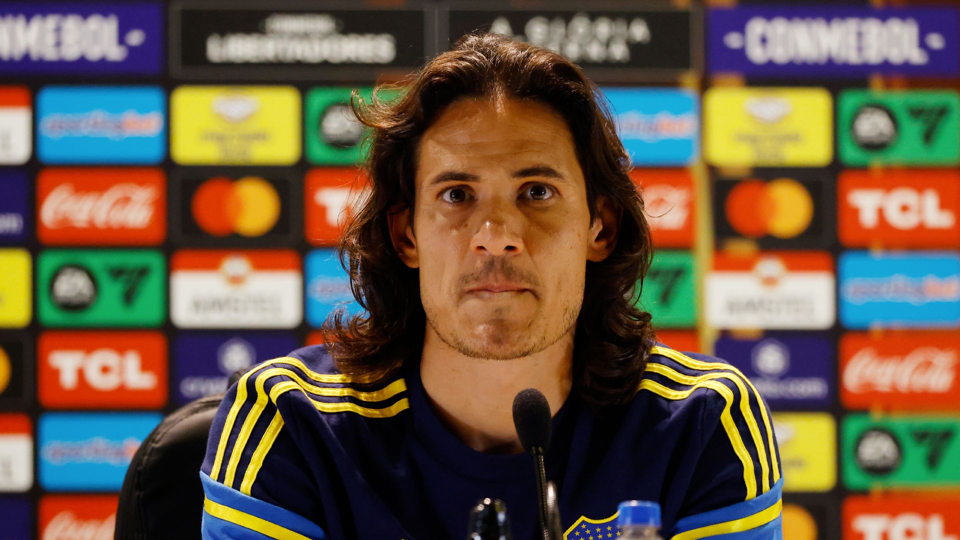 Edinson Cavani rueda de prensa Libertadores 2023