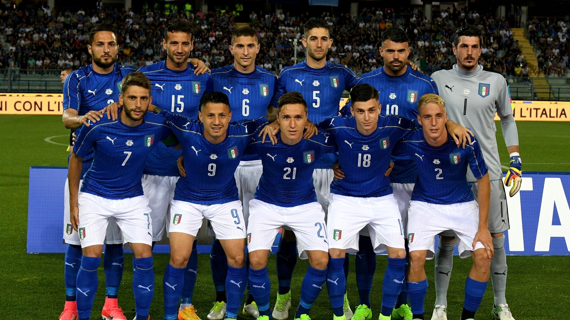 Italy lineup vs San Marino Friendly 31052017