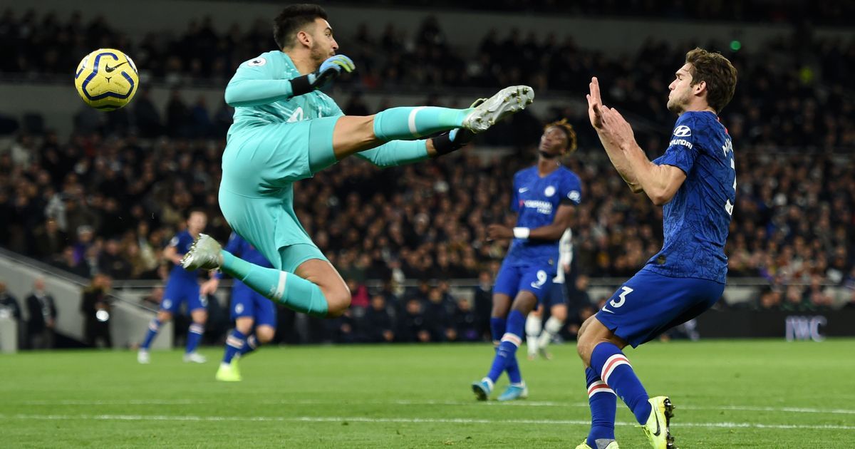 Paulo Gazzaniga penalty incident Tottenham vs Chelsea EPL 2019/2020
