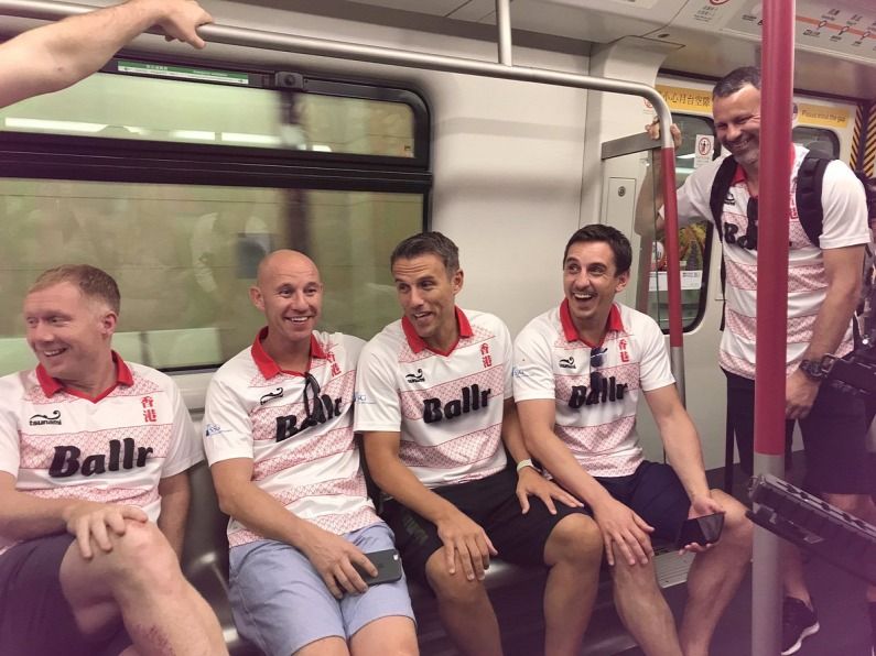 Scholes, Butt, Phil és Gary Neville, Giggs