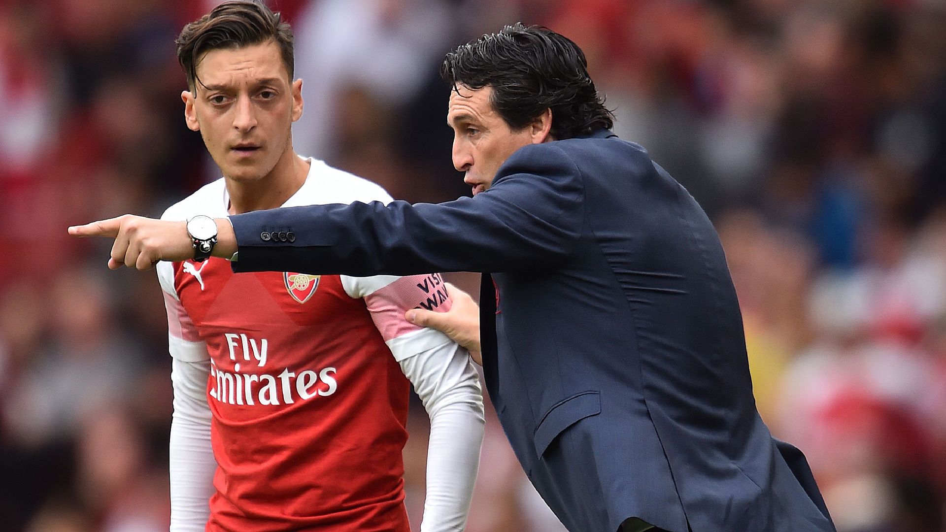 Mesut Özil Unai Emery
