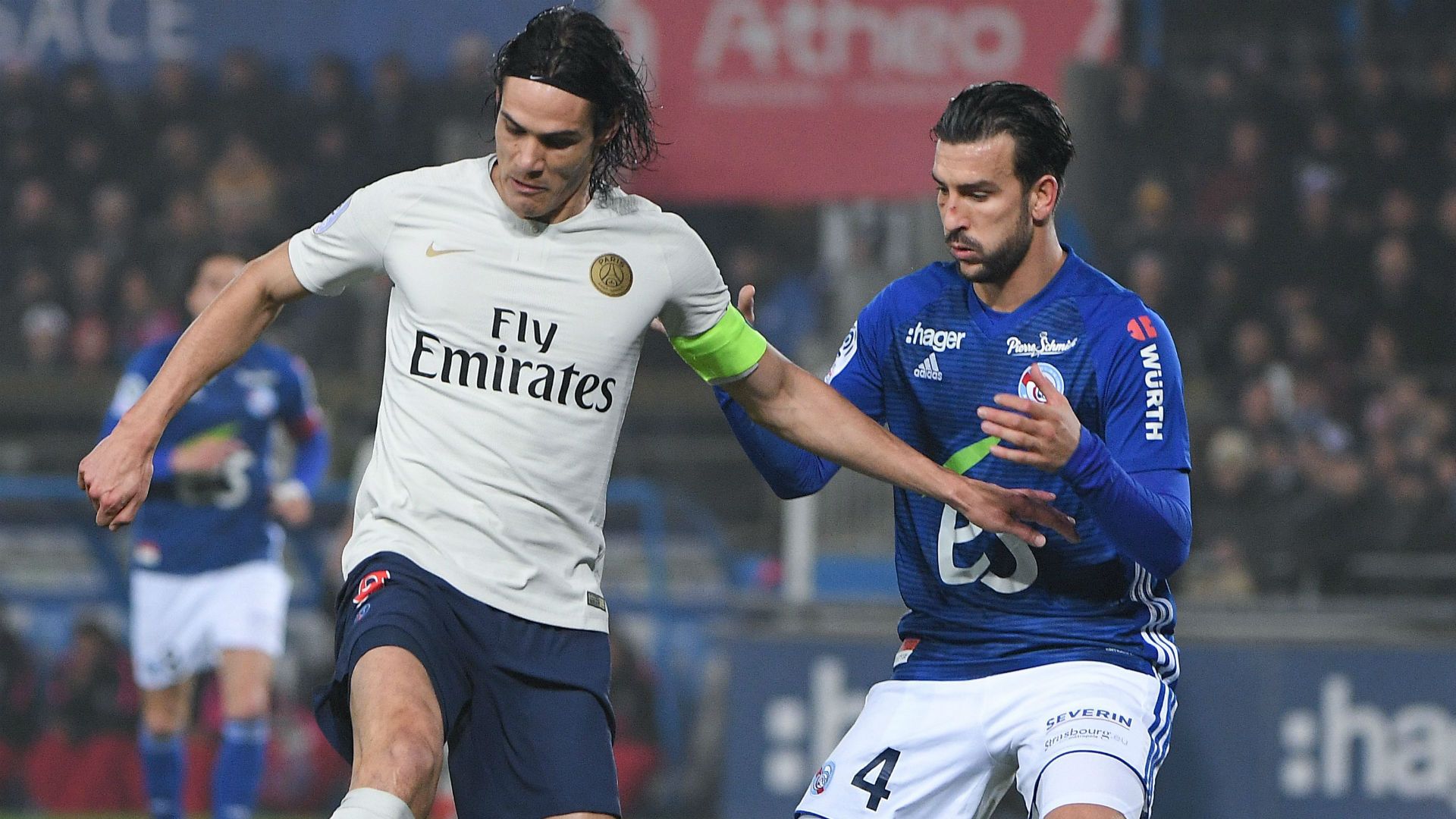 Edinson Cavani Pablo Martinez Strasbourg PSG Ligue 1 05122018