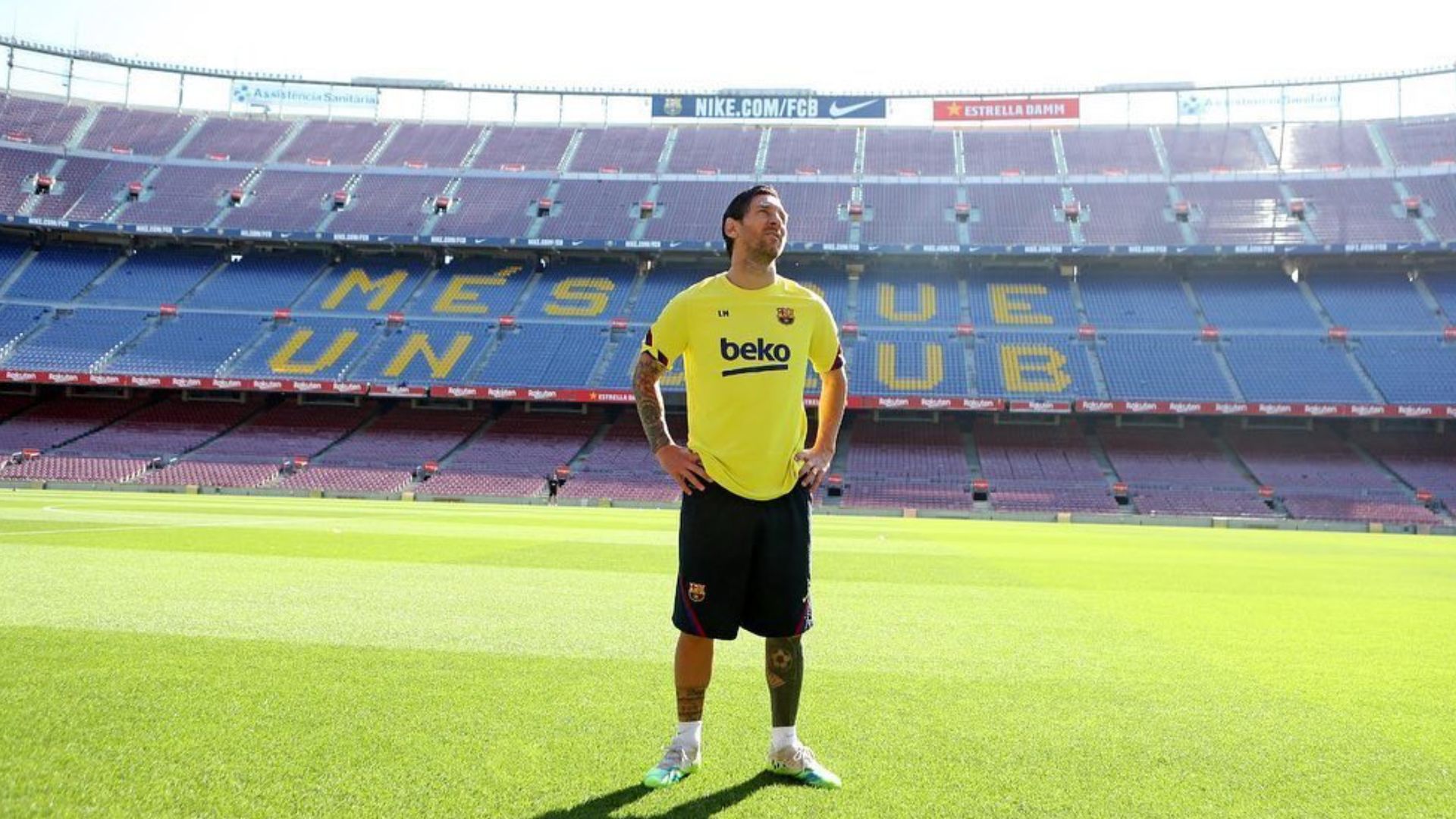 Messi en el Camp Nou