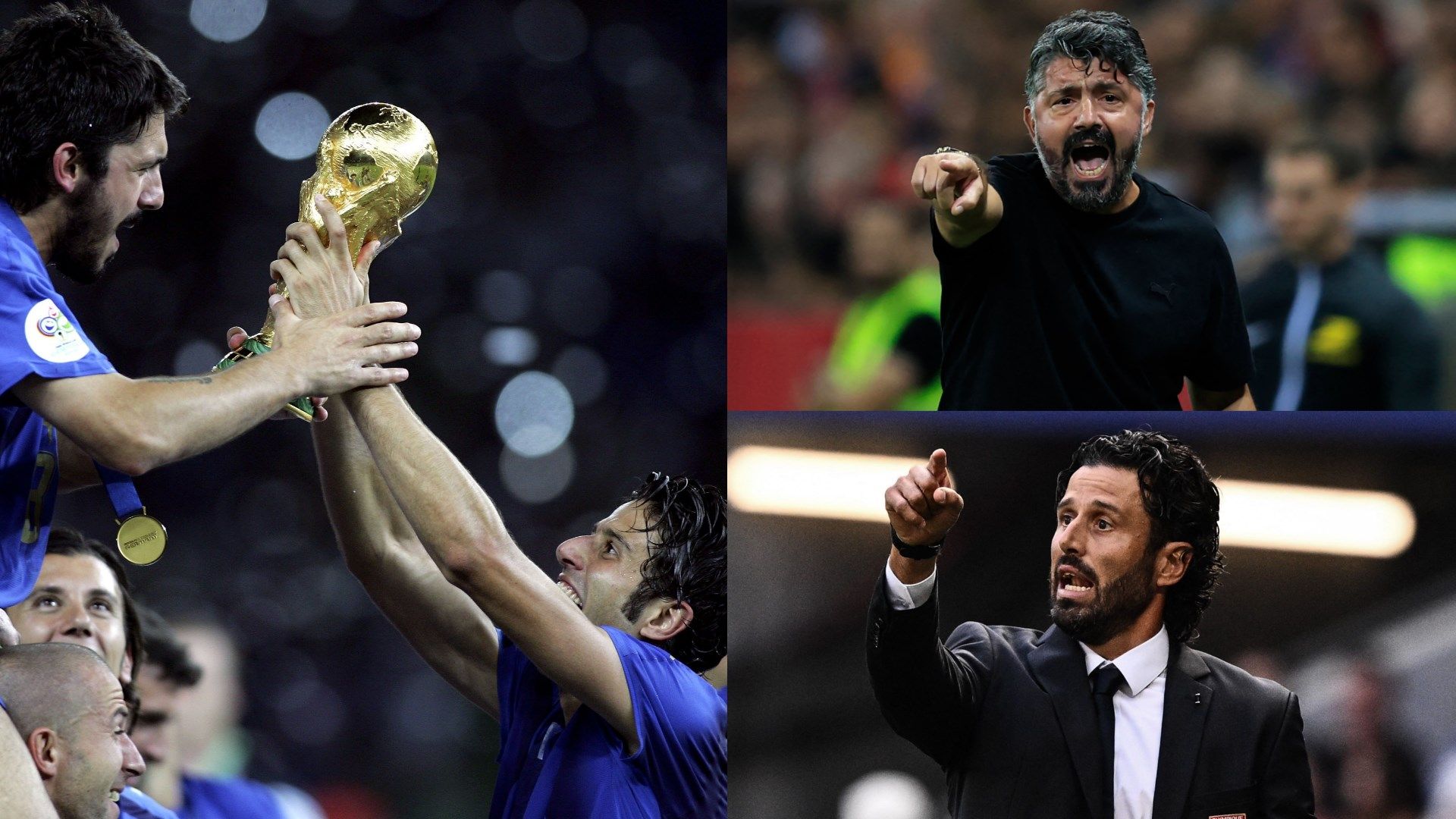 Gennaro Gattuso Fabio Grosso Italy Marseille Lyon