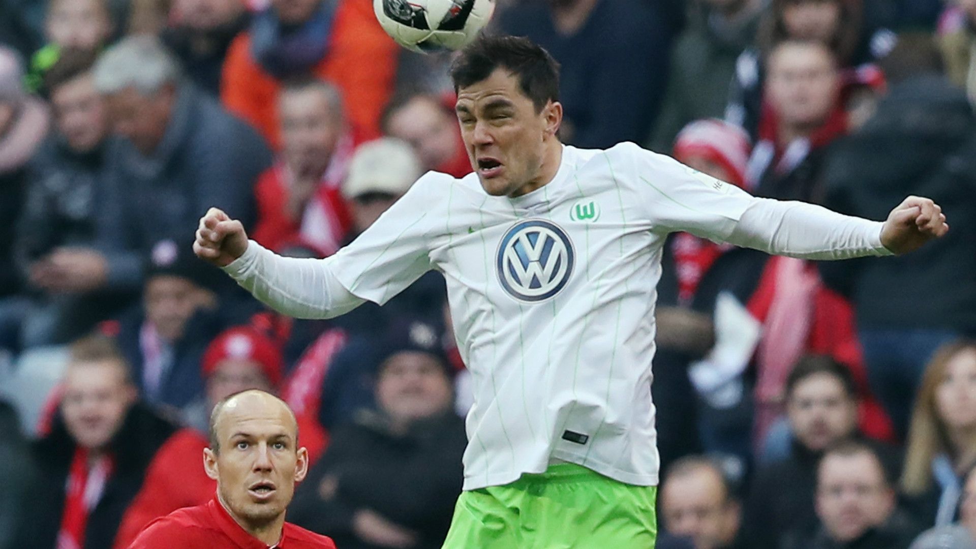 MARCEL SCHAFER WOLFSBURG GERMAN BUNDESLIGA 10122016