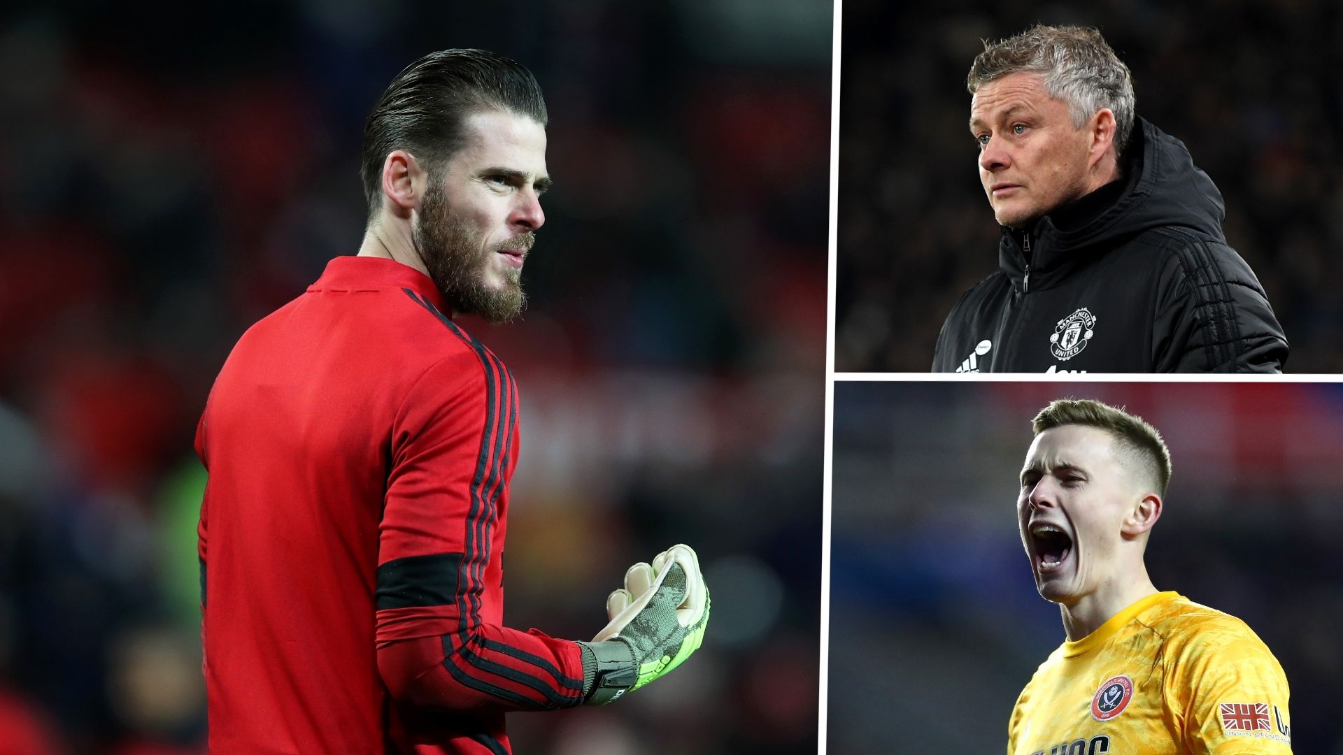 David de Gea Ole Gunnar Solskjaer Dean Henderson Man Utd 2019-20 GFX
