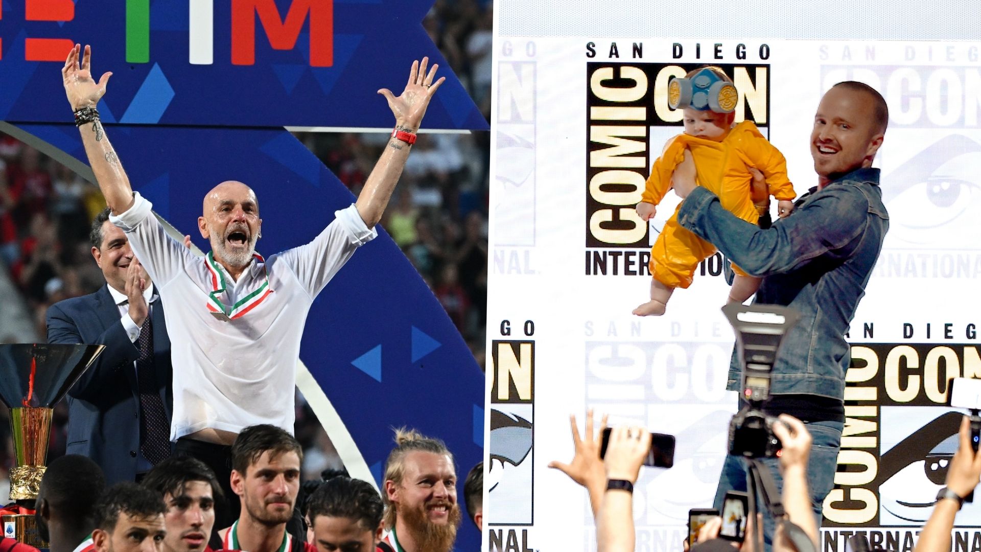 Stefano Pioli Aaron Paul