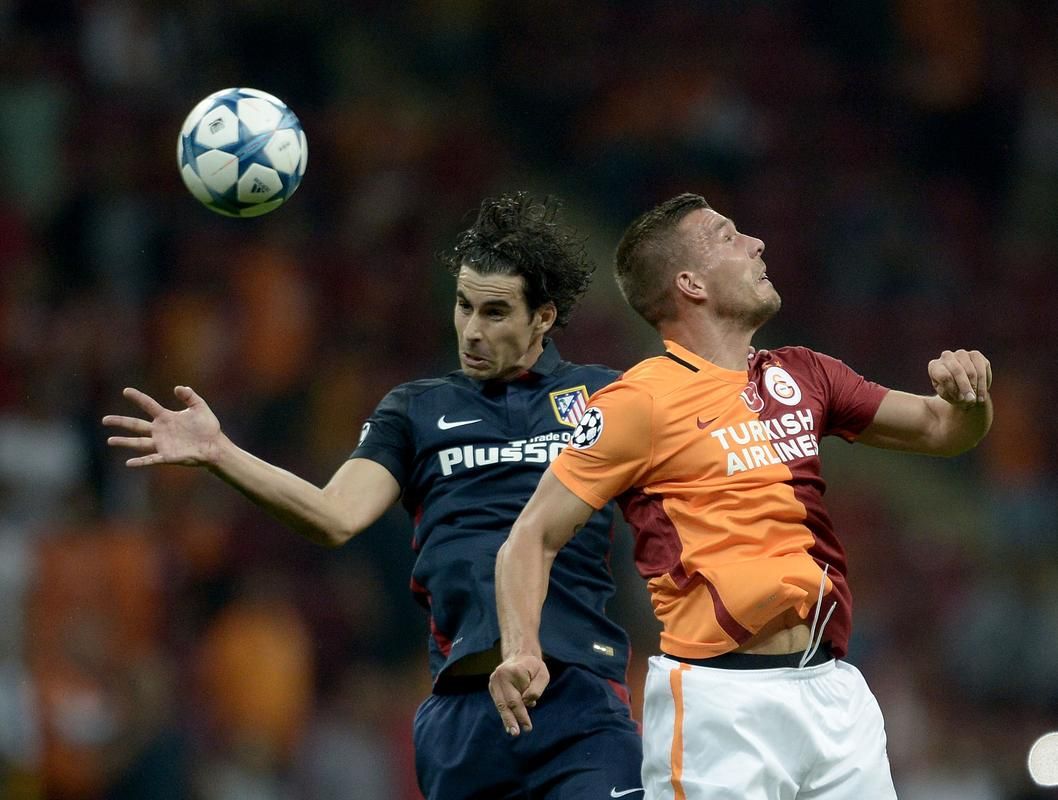 Podolski, Galatasaray - Atletico Madrid