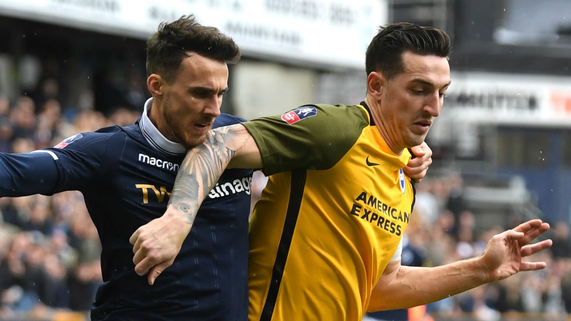 Lee Gregory Lewis Dunk Millwall Brighton 2018-19