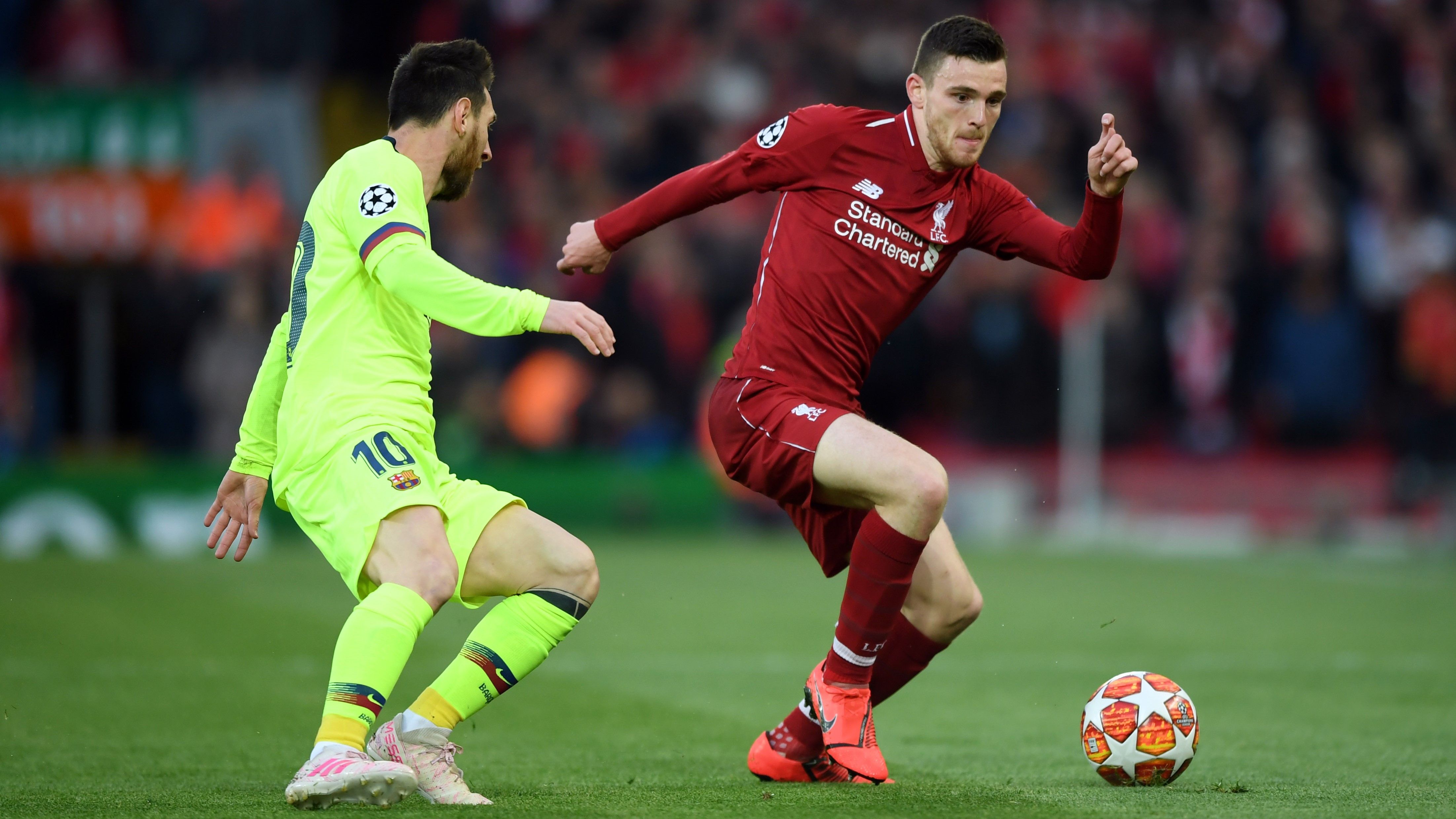 Andy Robertson Lionel Messi Liverpool Barcelona UCL 07052019