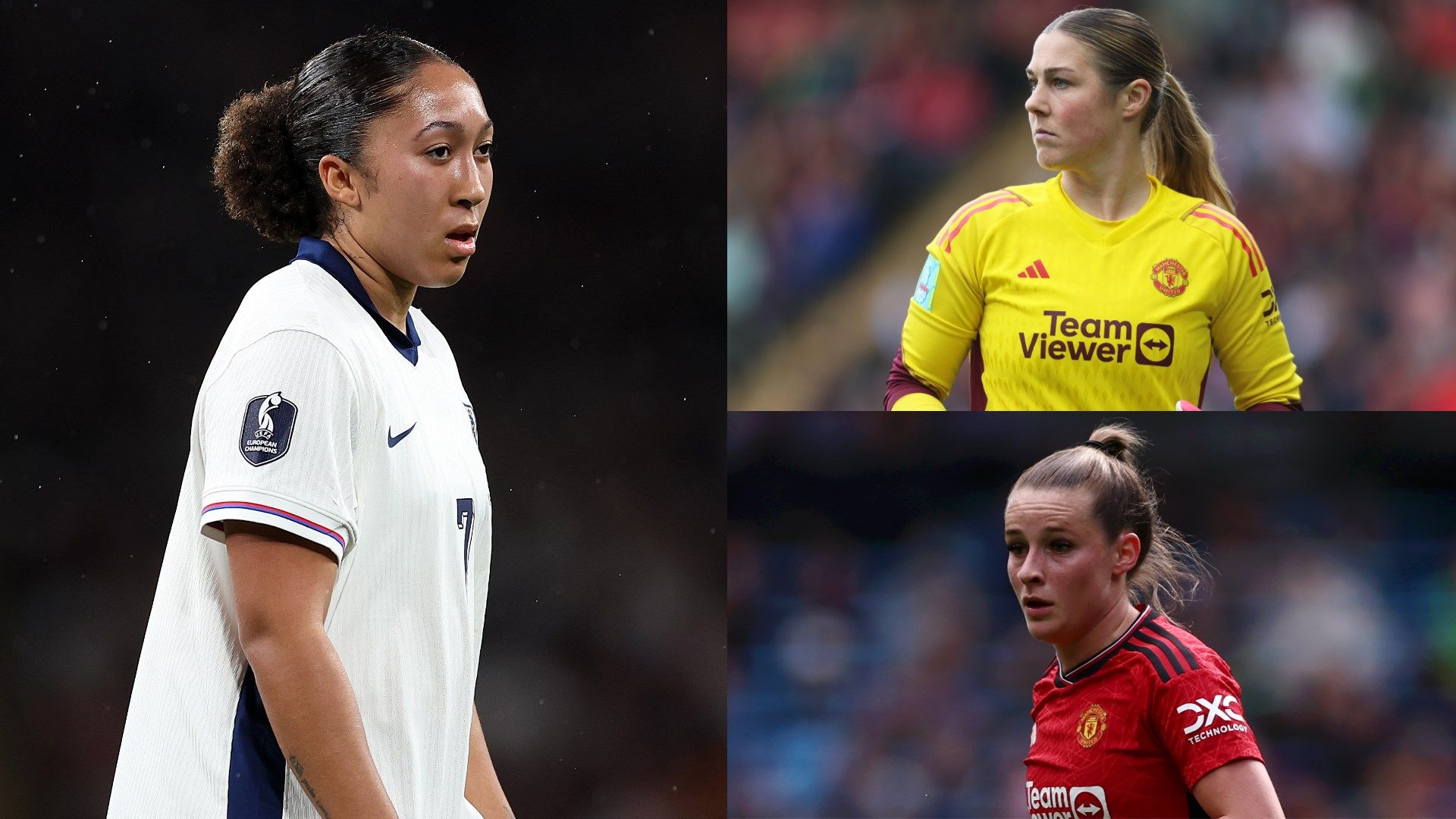 Lauren James Mary Earps Ella Toone composite