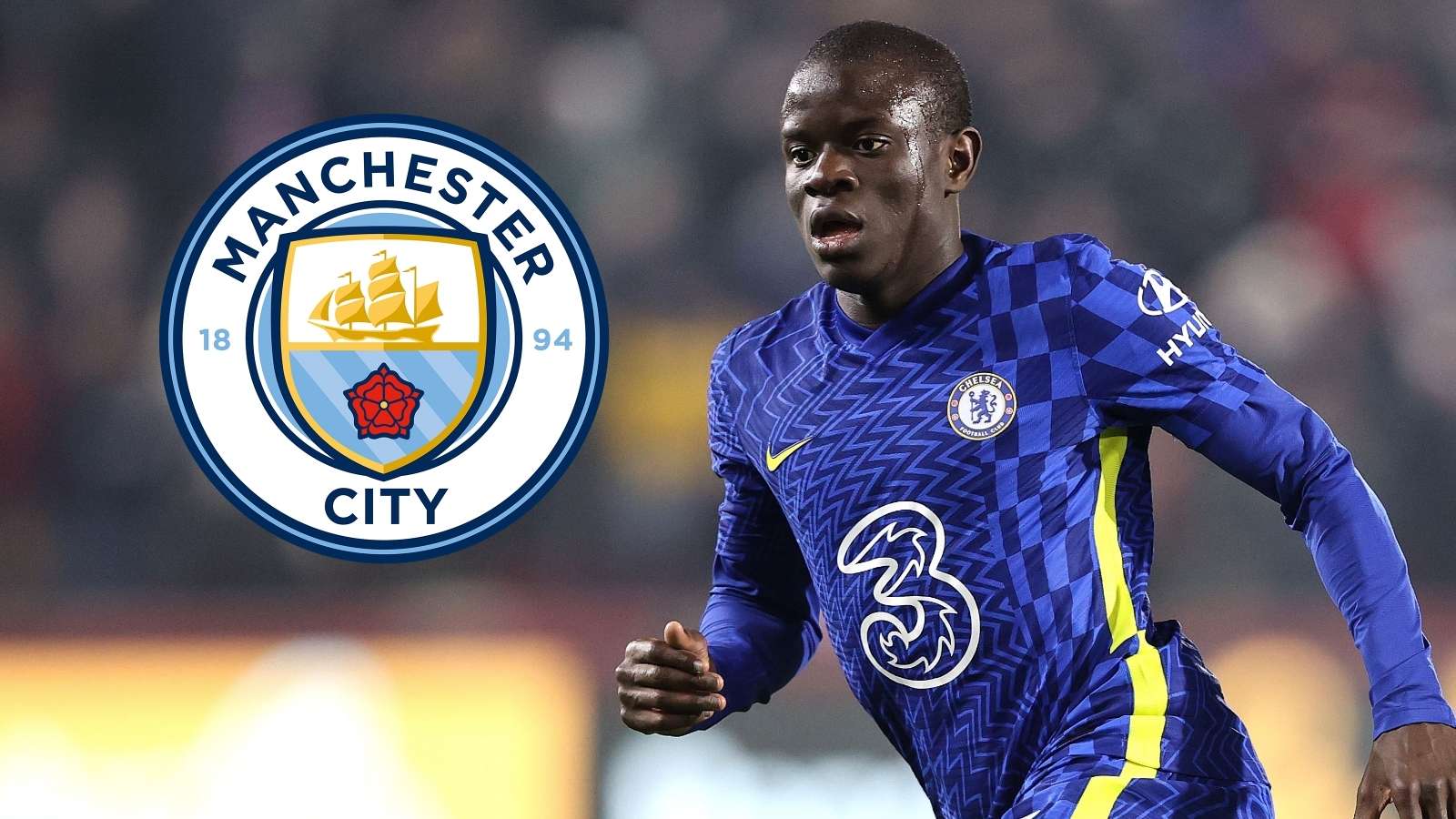 N'Golo Kante Man City GFX