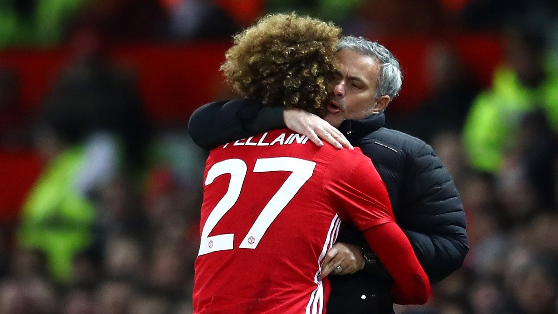 Marouane Fellaini Jose Mourinho Manchester United League Cup