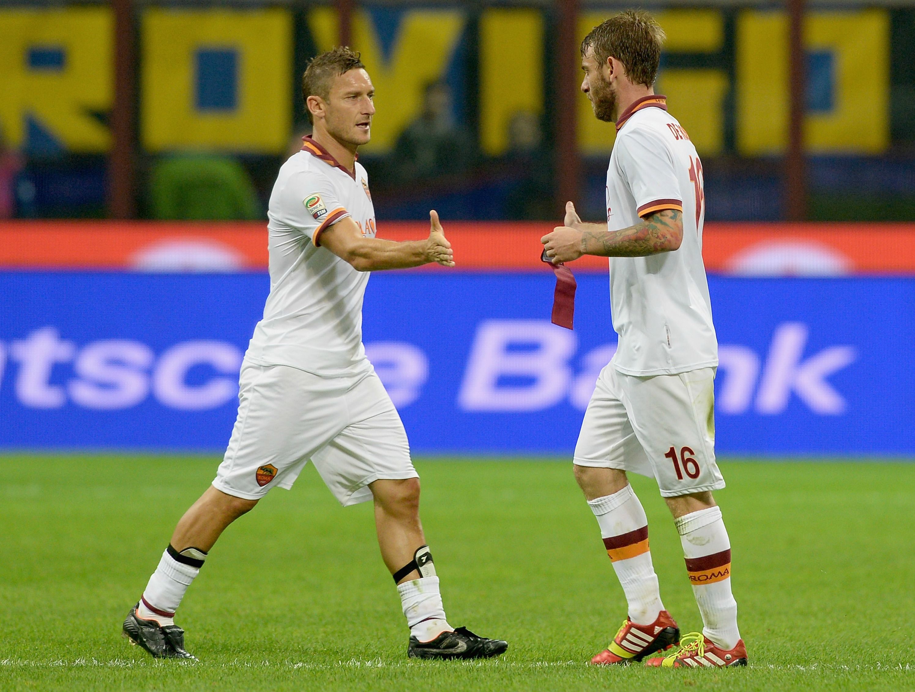 Francesco Totti Daniele De Rossi As Roma