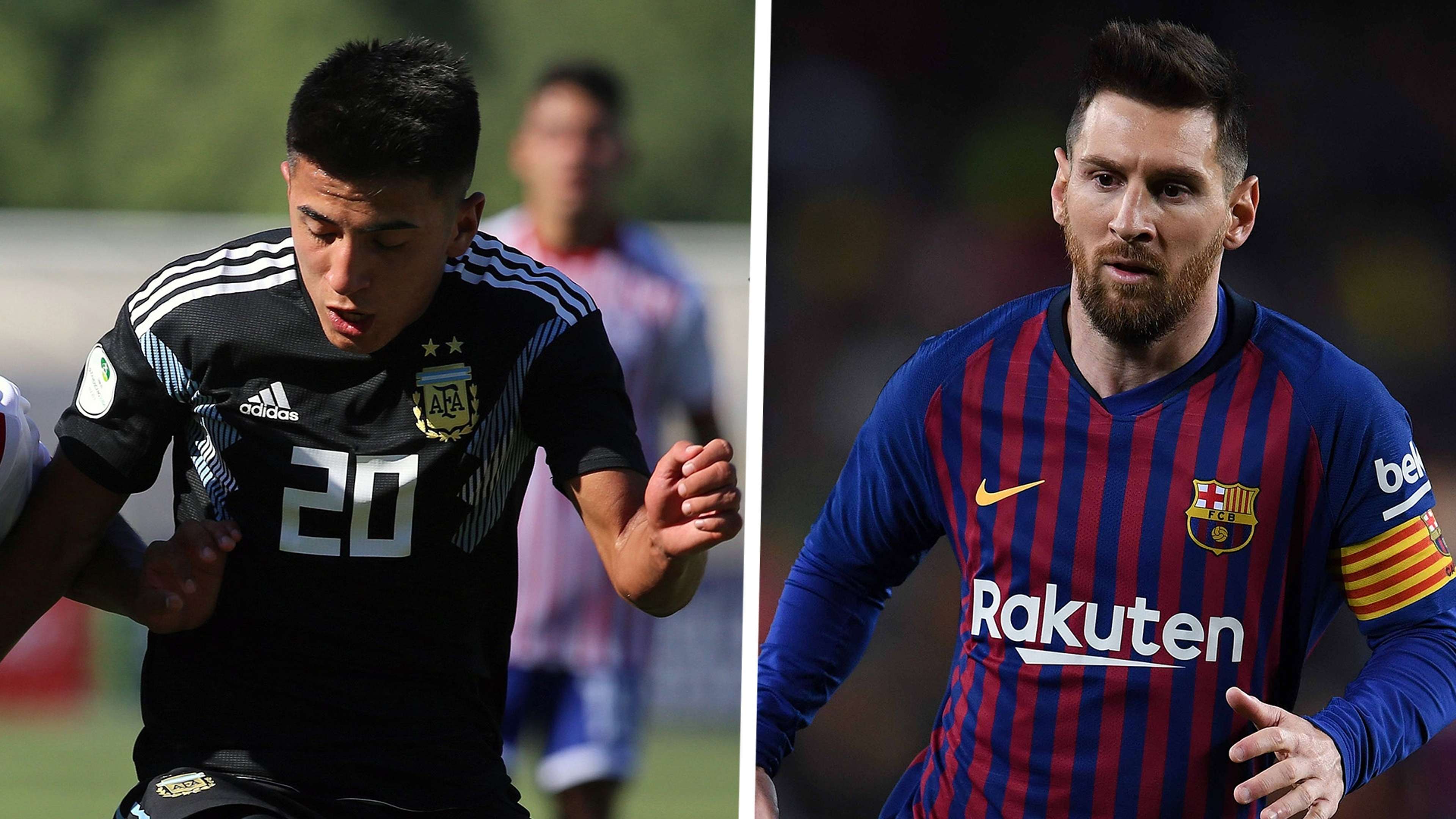 Thiago Almada Lionel Messi