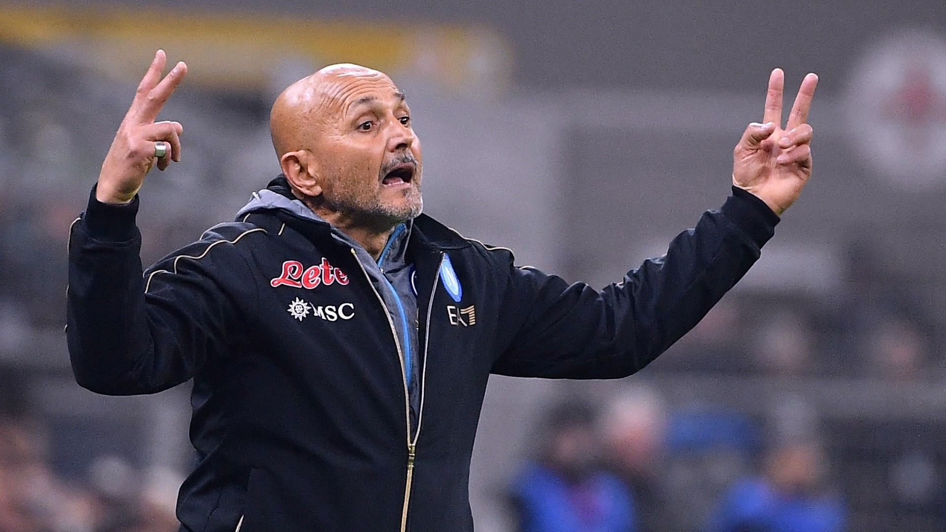 Napoli's Italian coach Luciano Spalletti