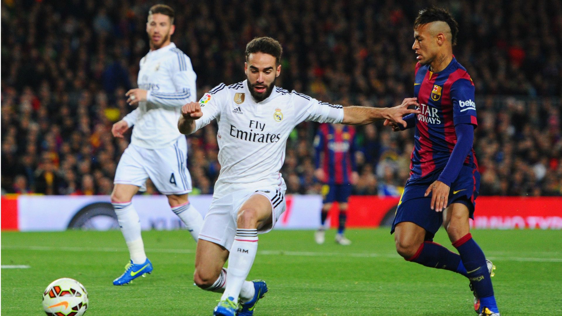 Barcelona Real Madrid La Liga Dani Carvajal Neymar 22032015