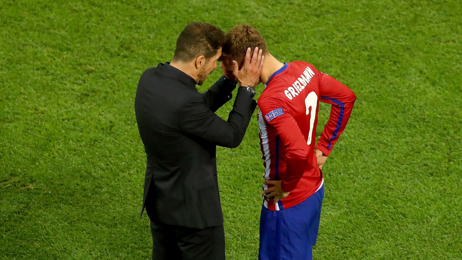 Antoine Griezmann Diego Simeone Atletico Madrid 27052016