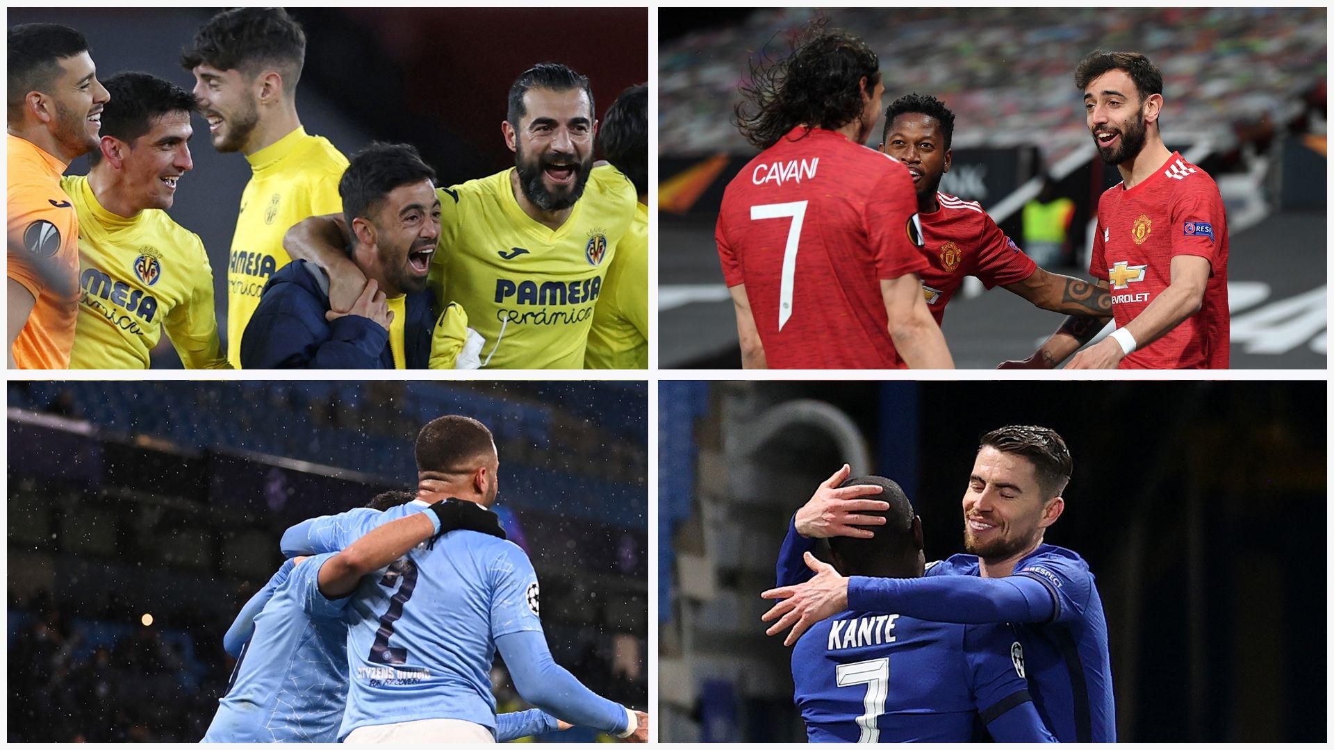 Villarreal, Manchester United, Manchester City y Chelsea