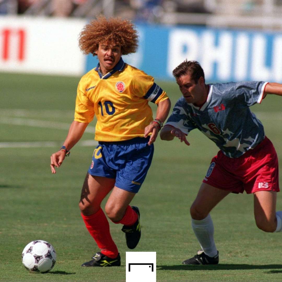 Carlos Valderrama Colombia USA 1994 World Cup GFX