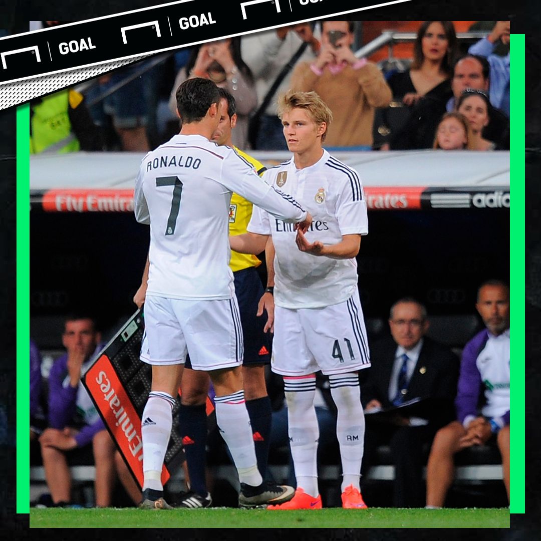 Martin Odegaard Cristiano Ronaldo Real Madrid PS