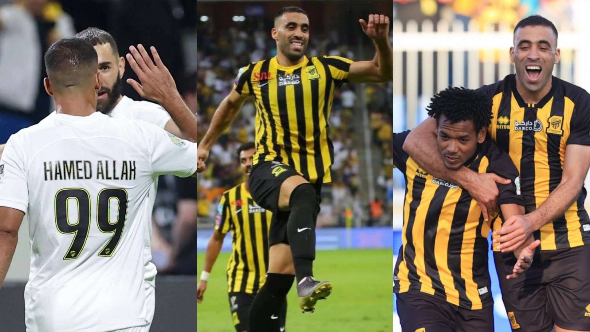 Abderrazak Hamdallah - Romarinho - Karim Benzema