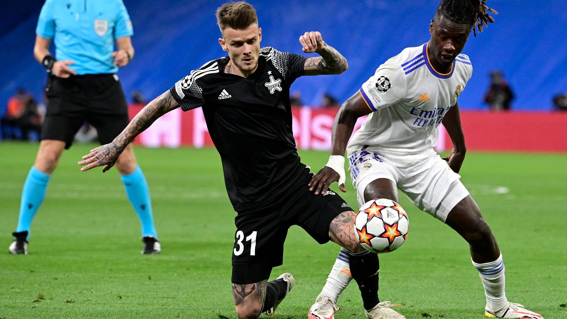 SEBASTIEN THILL SHERIFF TIRASPOL EDUARDO CAMAVINGA CHAMPIONS LEAGUE 28092021