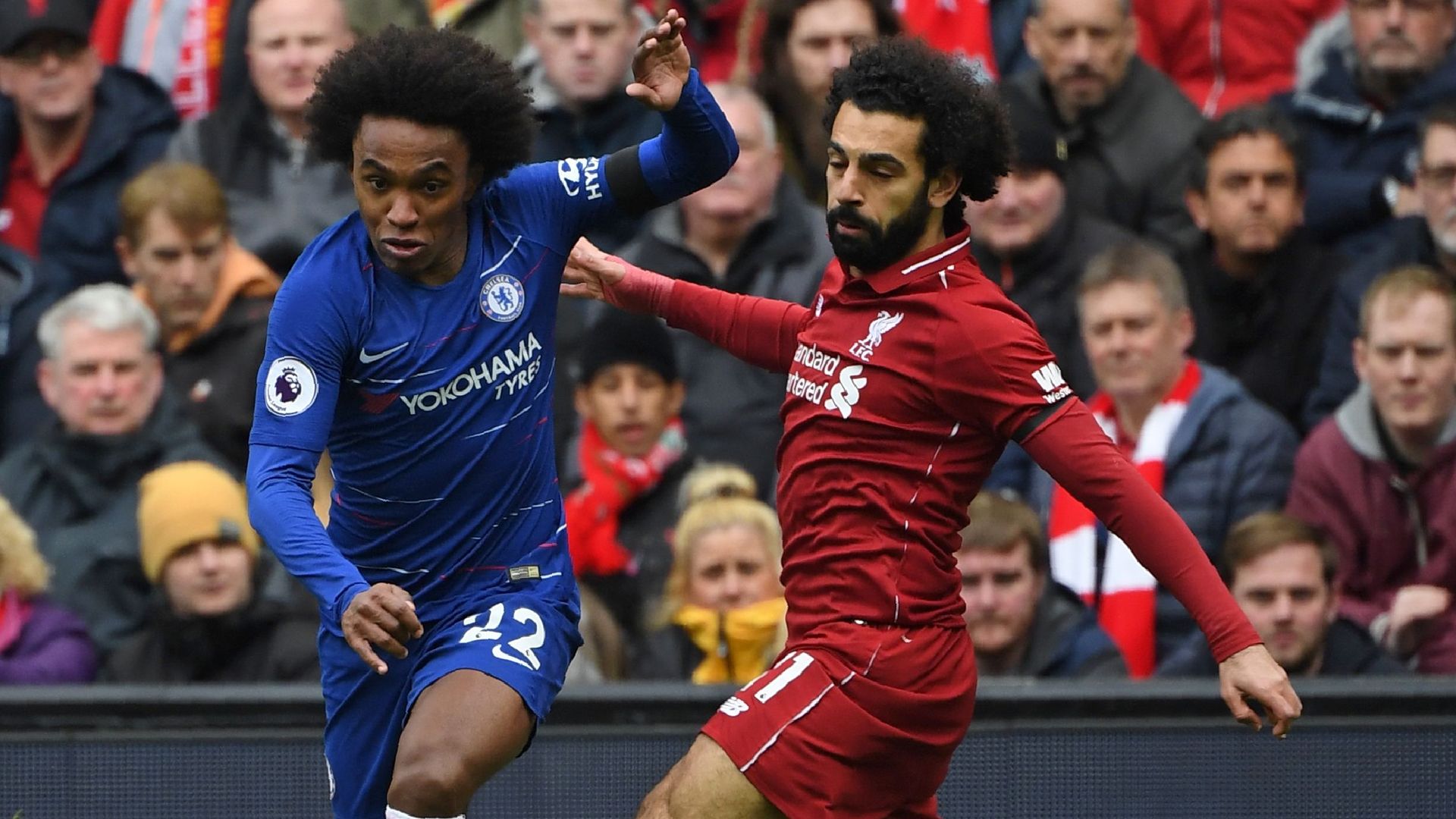 Willian Salah Liverpool Chelsea 14042019