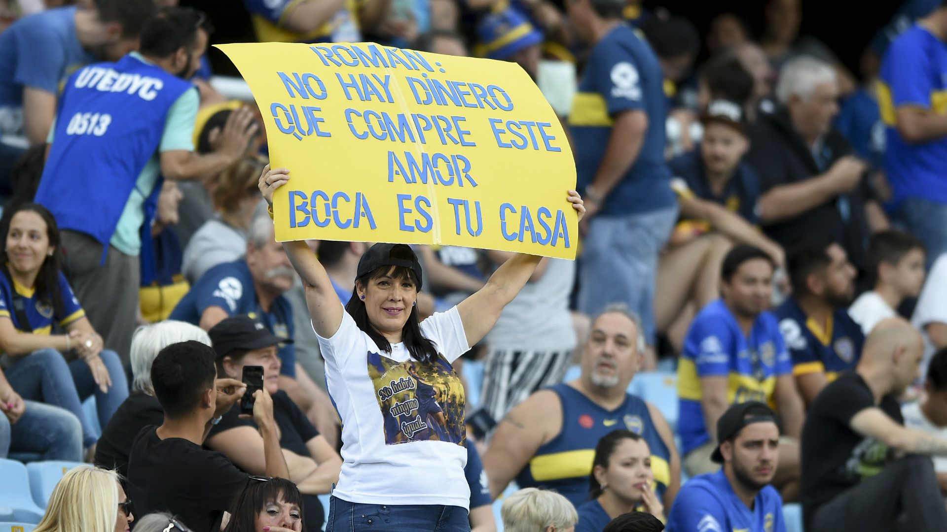 Riquelme Cartel Boca Argentinos Superliga 30112019