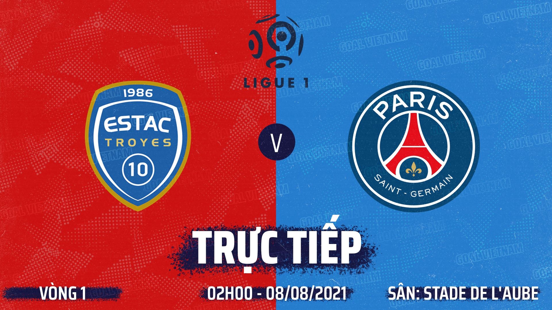 Live Troyes vs PSG Ligue 1 2021/22 GFX